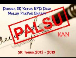 SK Ketua BPD Desa Malum PakPak Bharat Diduga Dipalsukan 