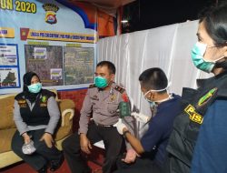 Biddokkes Polda Banten Melakukan Patroli Kesehatan dan Pelayanan Kesehatan ke Pos Pam Ciujung dan Pos Check Point Arimbi Bawah