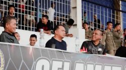 Bupati Labuhanbatu Saksikan Secara Langsung Semifinal Sepakbola Antar Pelajar di Stadion Binaraga